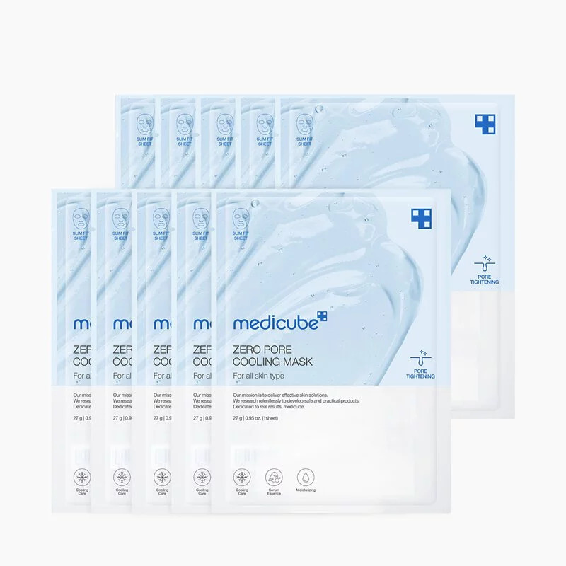 韓國MEDICUBE ZERO PORE COOLING MASK毛孔淨化冰感面膜 10片