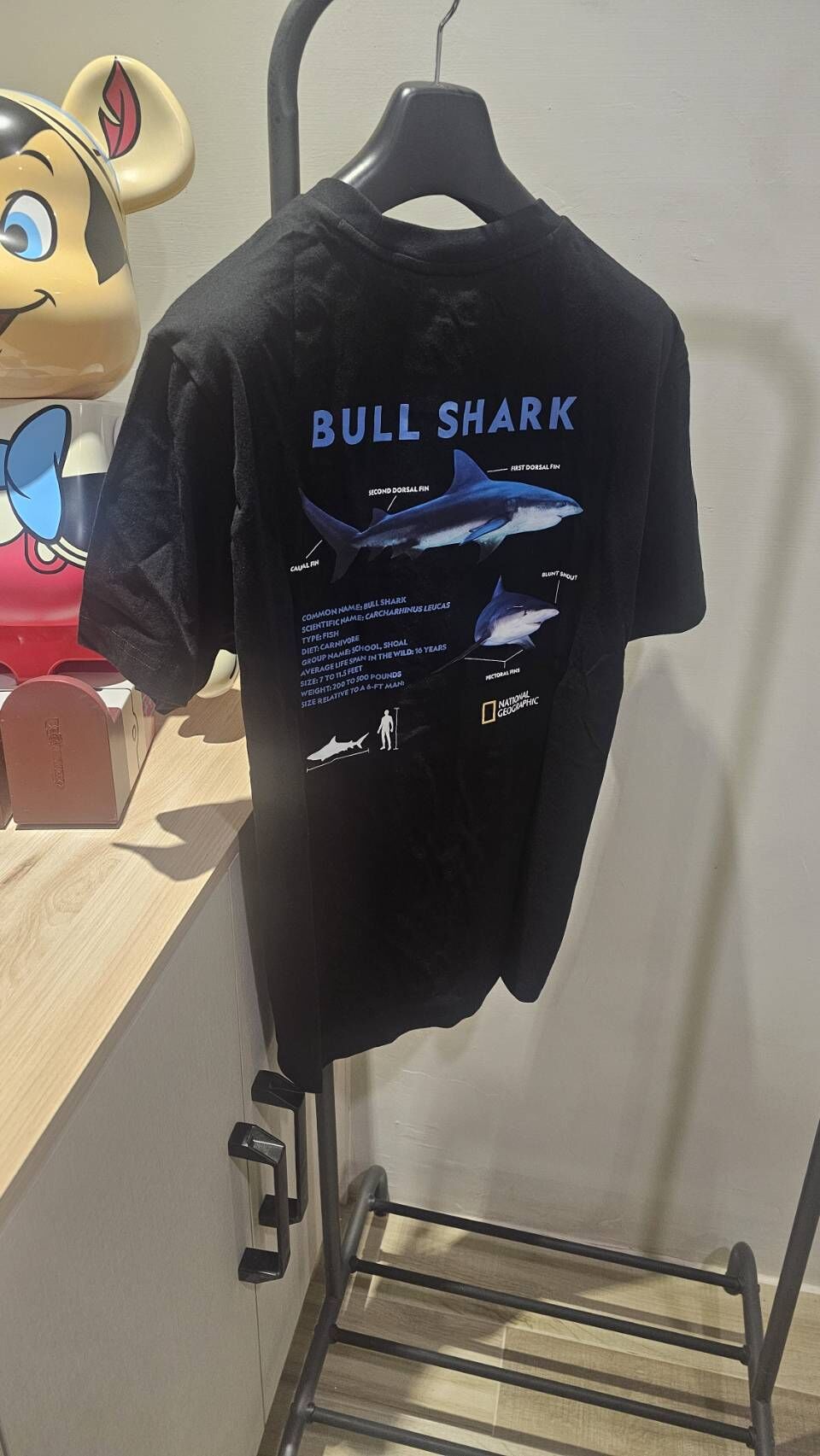 🌍 NATIONAL GEOGRAPHIC 國家地理｜拯救海洋系列 公牛鯊 黑色短袖