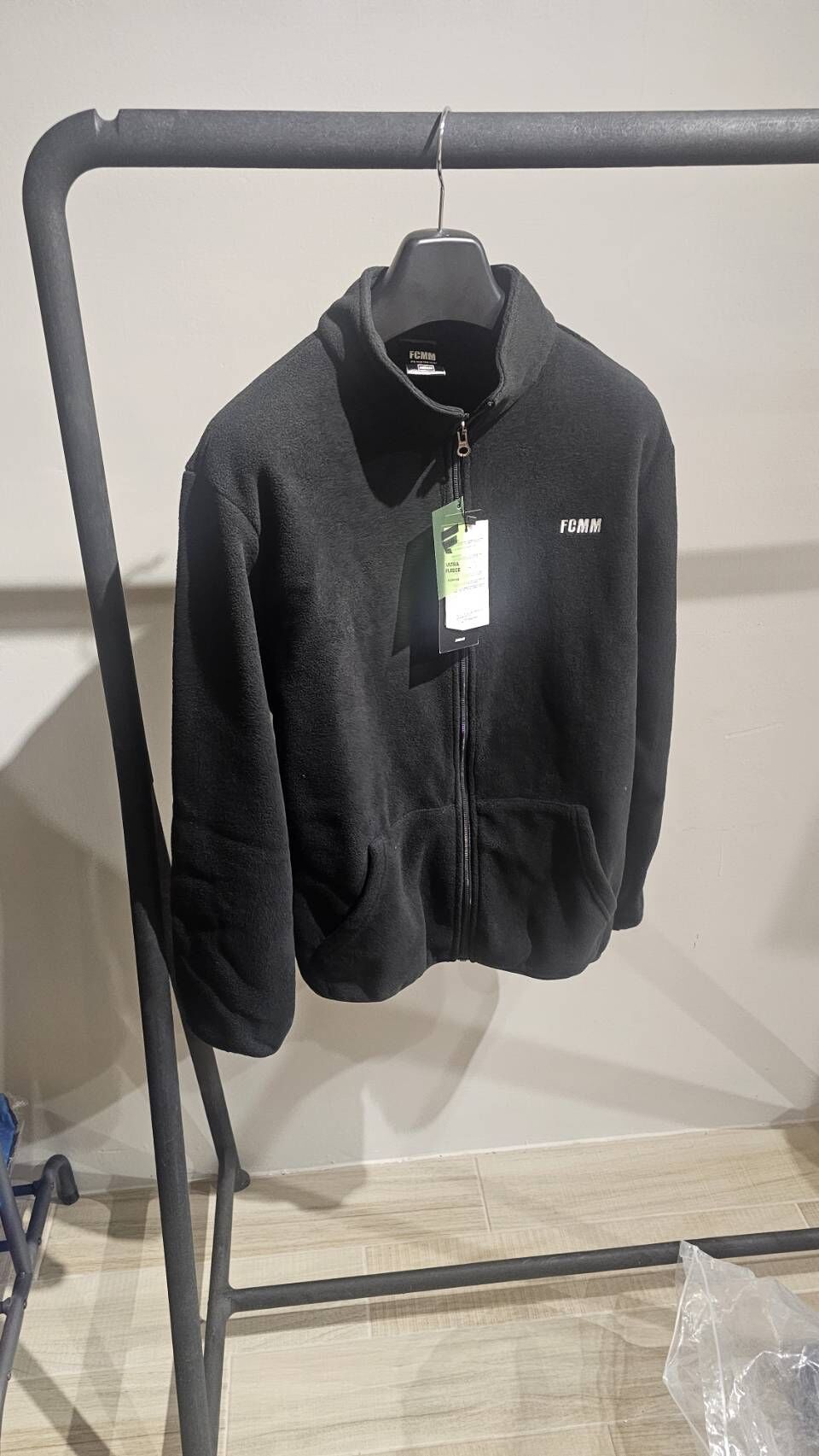 【現貨出清】韓國品牌 FCMM 搖粒絨 短刷毛 黑色外套 男女同款