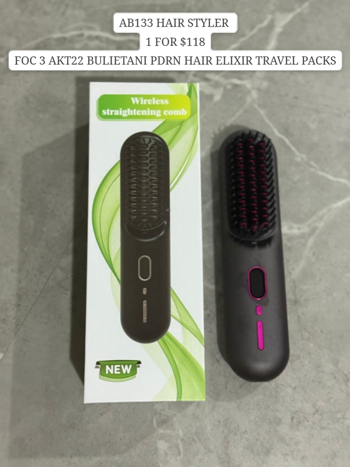 AB133 HAIR STYLER - BLACK