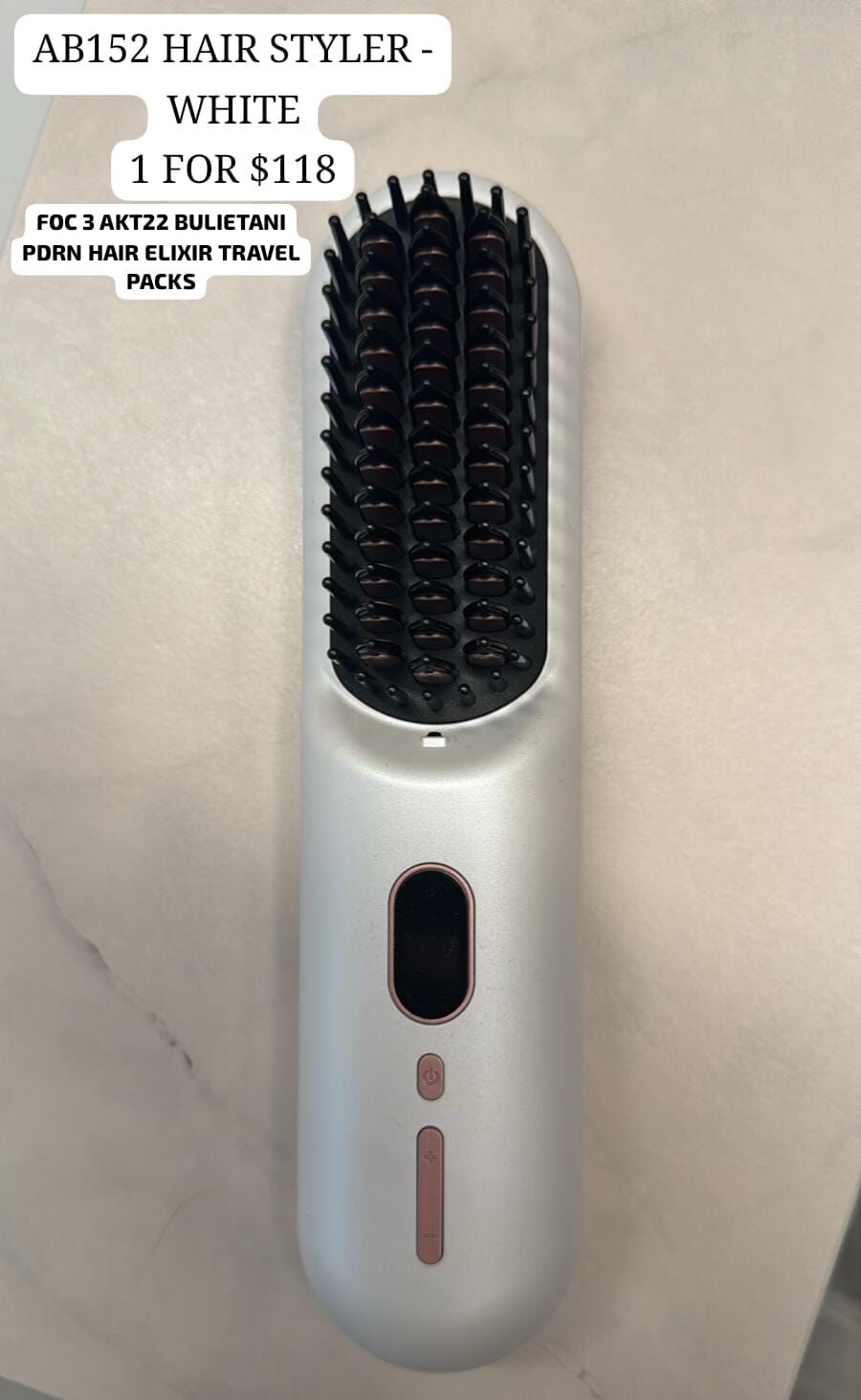 AB152 HAIR STYLER - WHITE