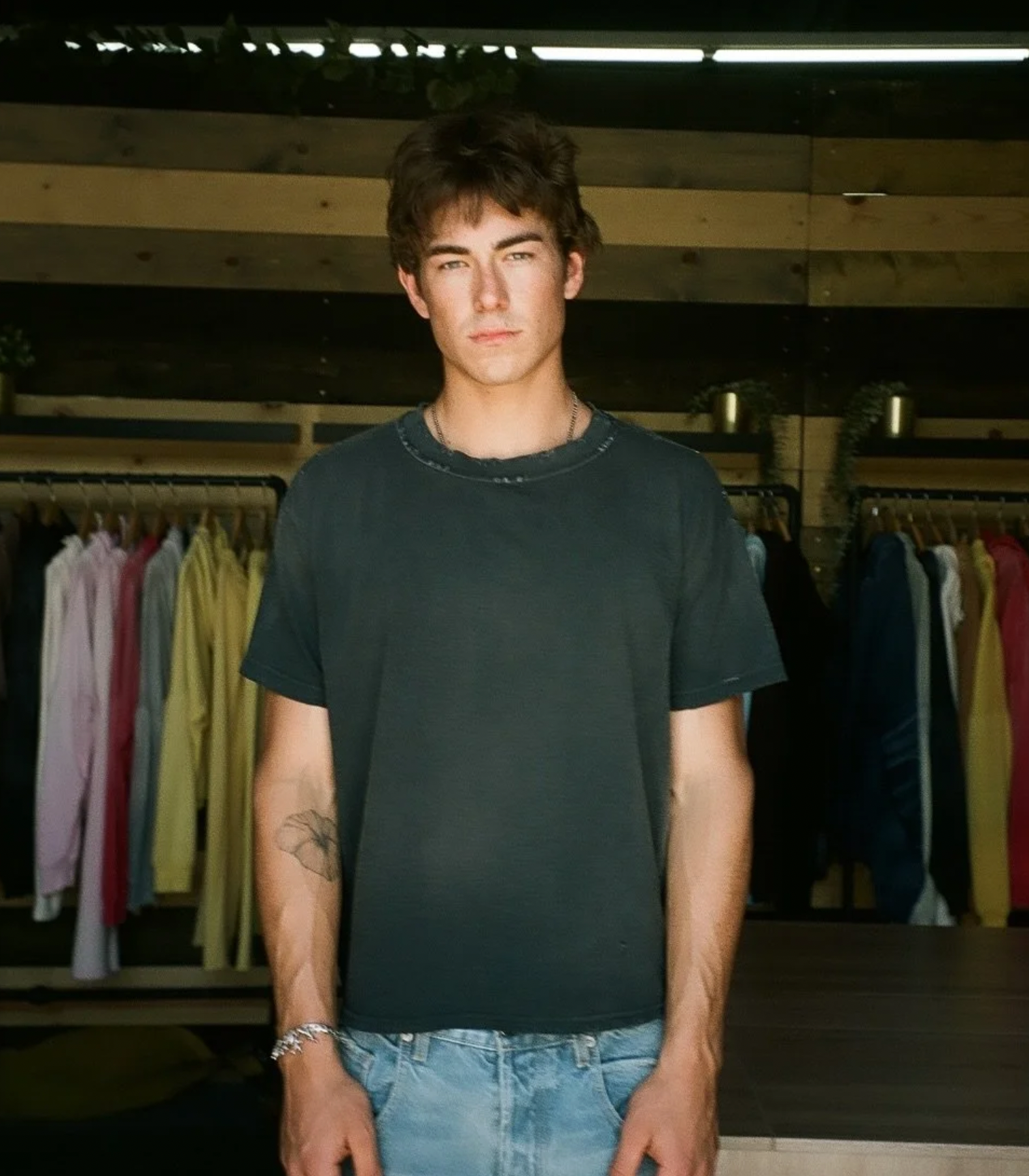 [Instock] MOOJIMOOJI EVERYDAY SLUB T-SHIRTS | VINTAGE BLACK