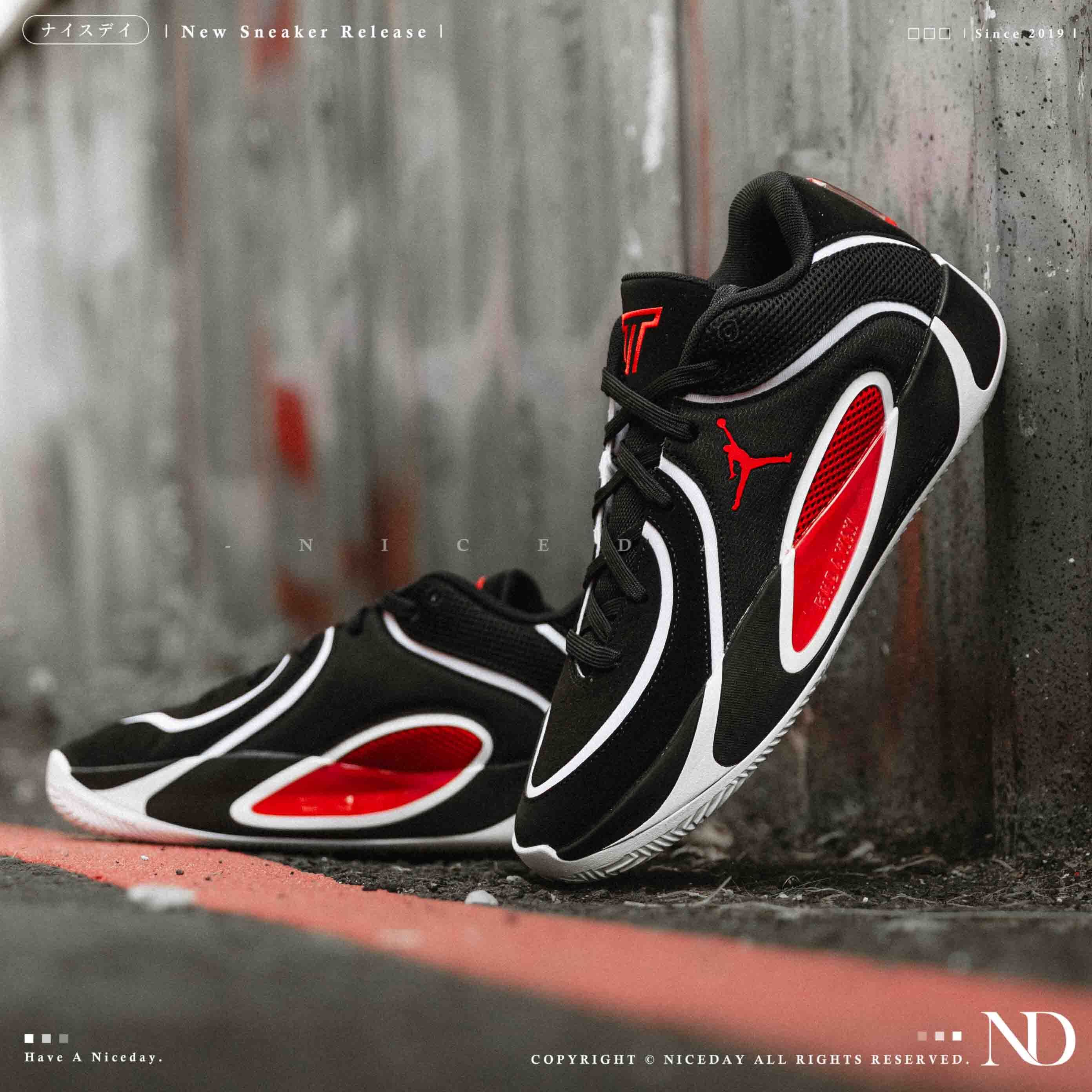 NICEDAY 現貨 Nike Jordan Tatum 4 黑紅 麂皮 紅 黑 籃球鞋 實戰 HQ4613-001