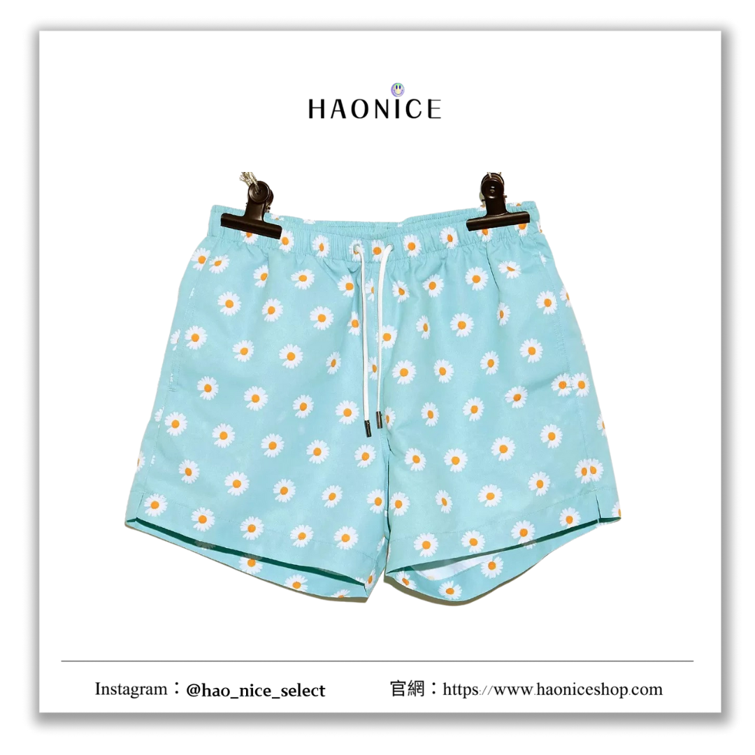 【HAO NICE 】100%韓國正品🇰🇷 PEACEMINUSONE 滿版小雛菊短褲 權志龍GD同款男女PMO休閒褲🌼