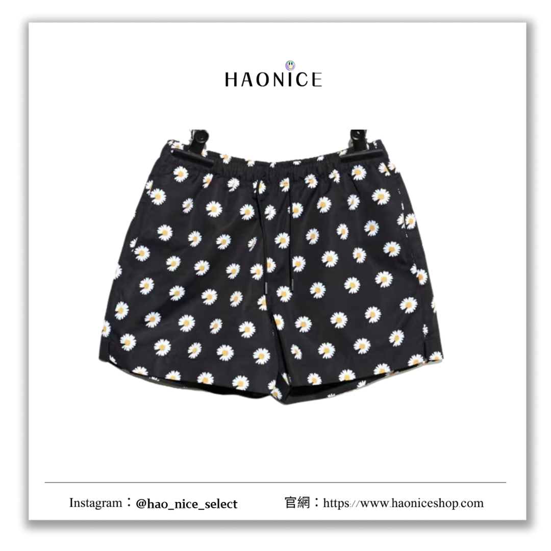 【HAO NICE 】100%韓國正品🇰🇷 PEACEMINUSONE 滿版小雛菊短褲 權志龍GD同款男女PMO休閒褲🌼
