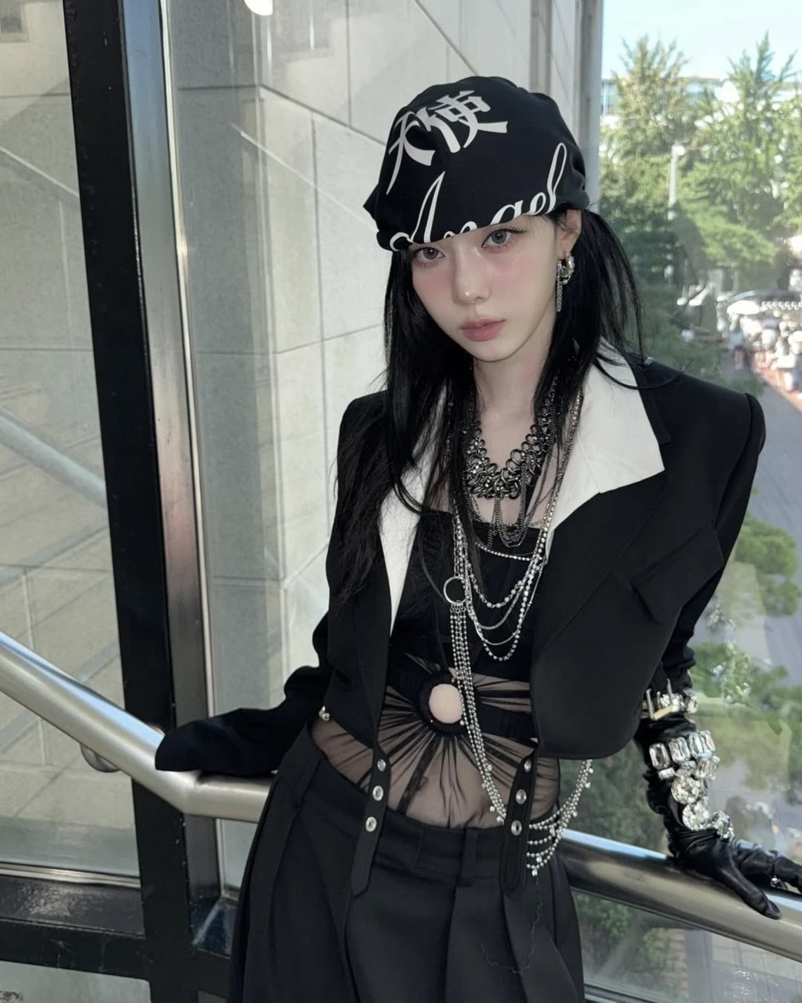 【預購】 WINTER 造型同款 頭巾 黑色 WINTERBT