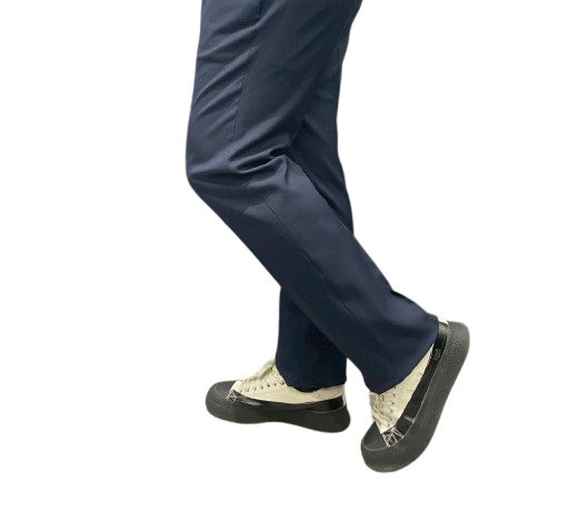 經典時尚黑色彈性修身西裝褲05