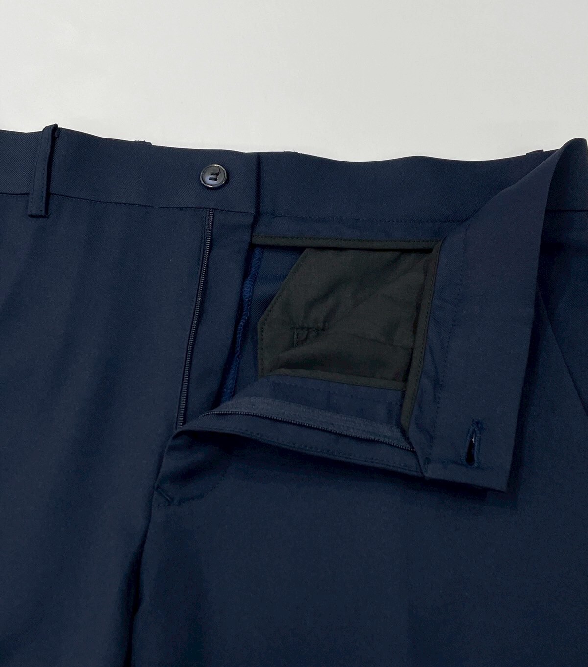 經典時尚黑色彈性修身西裝褲07