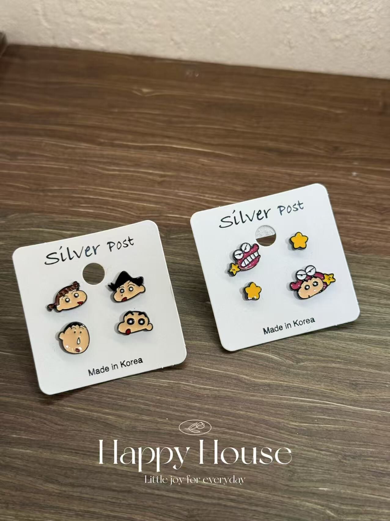 蠟筆小新多粒耳環