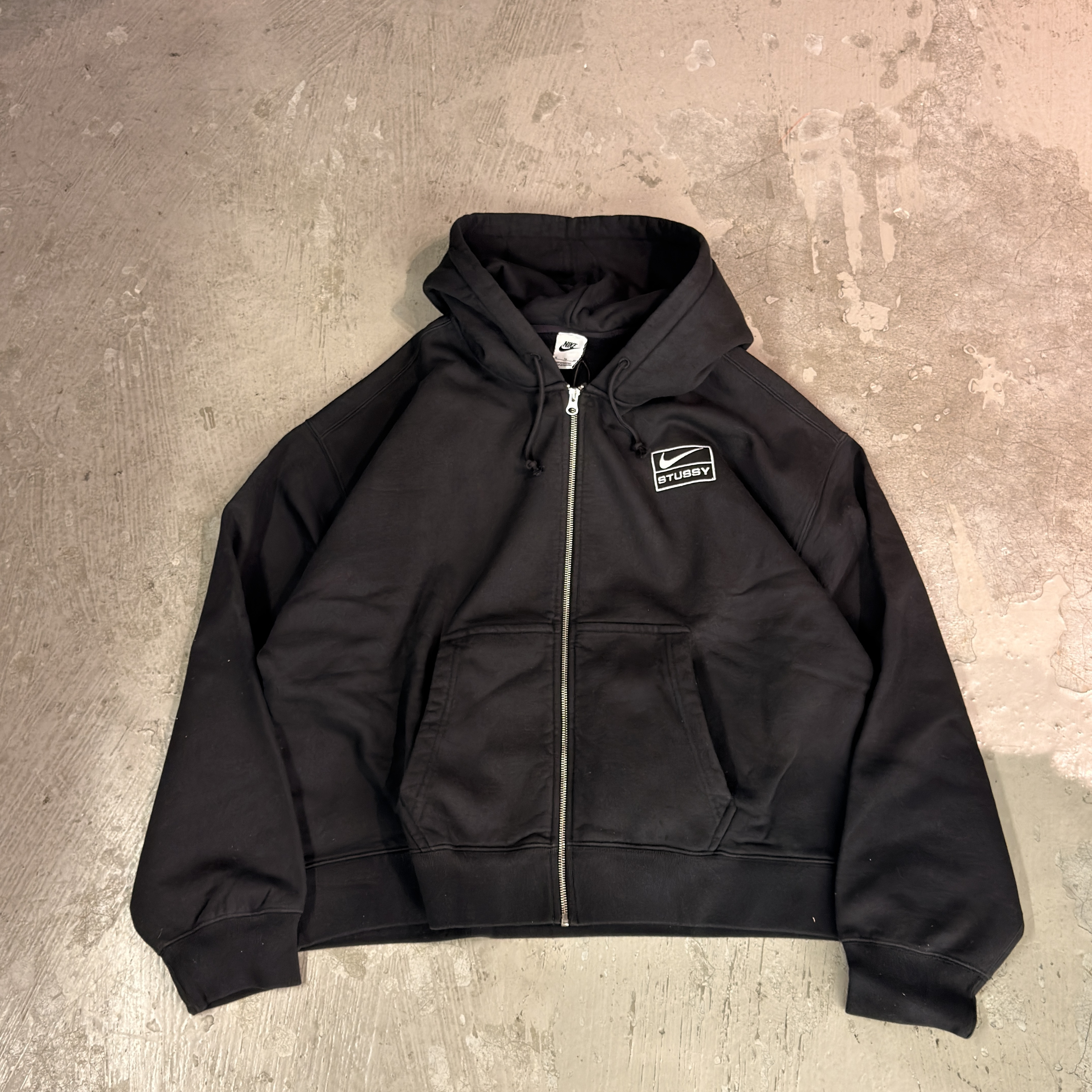 Nike X Stüssy Zip Up Hoodie Black | FJ9176-010
