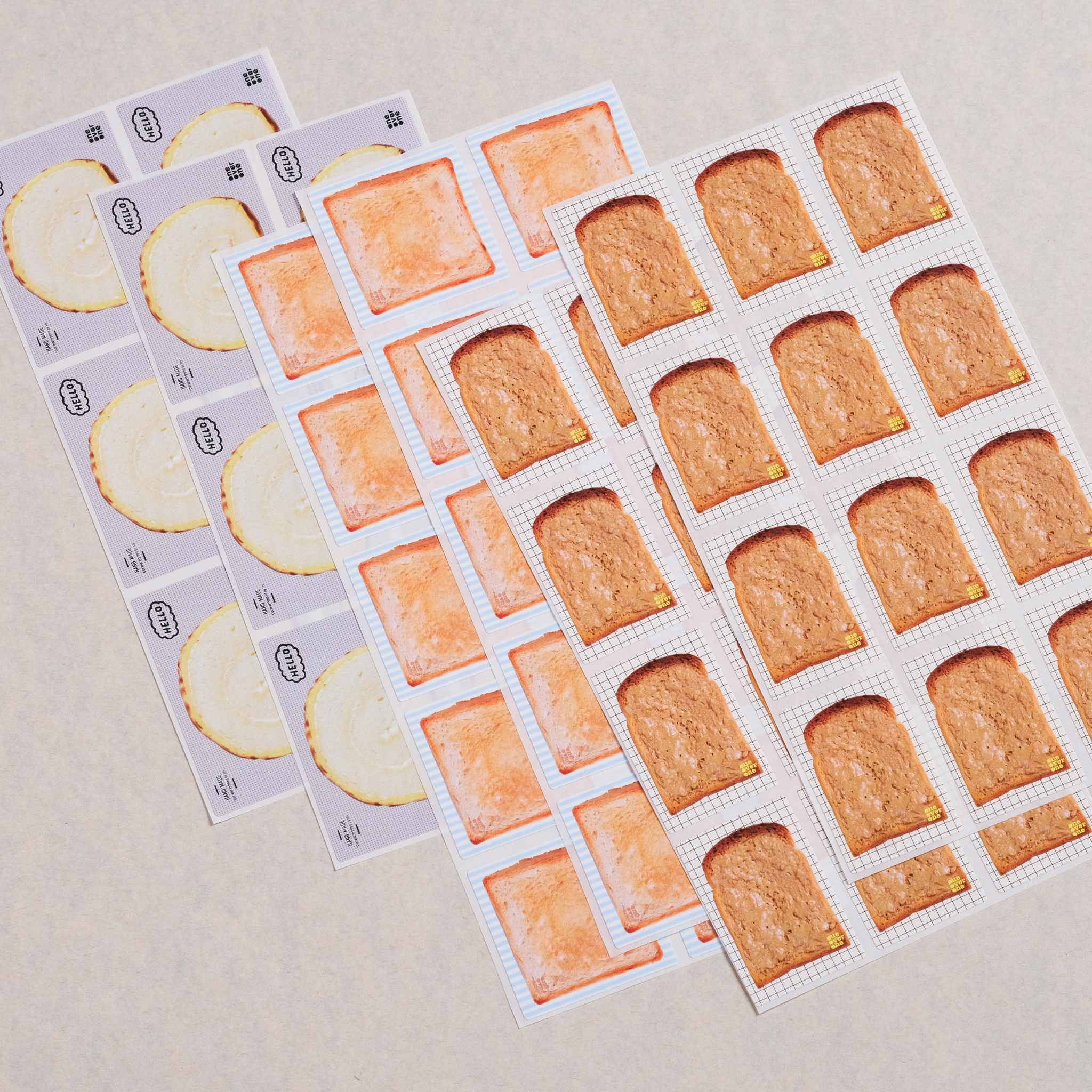 貼紙綜合包 麵包主題模造貼｜一分之一工作室 台灣