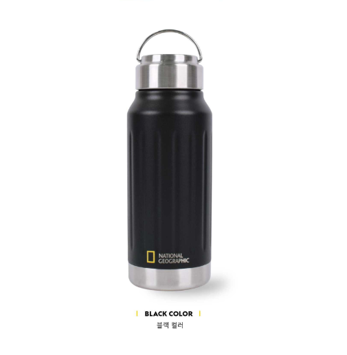 韓版 National Geographic ROVER 雙層不鏽鋼保溫杯 | 黑色 530ml