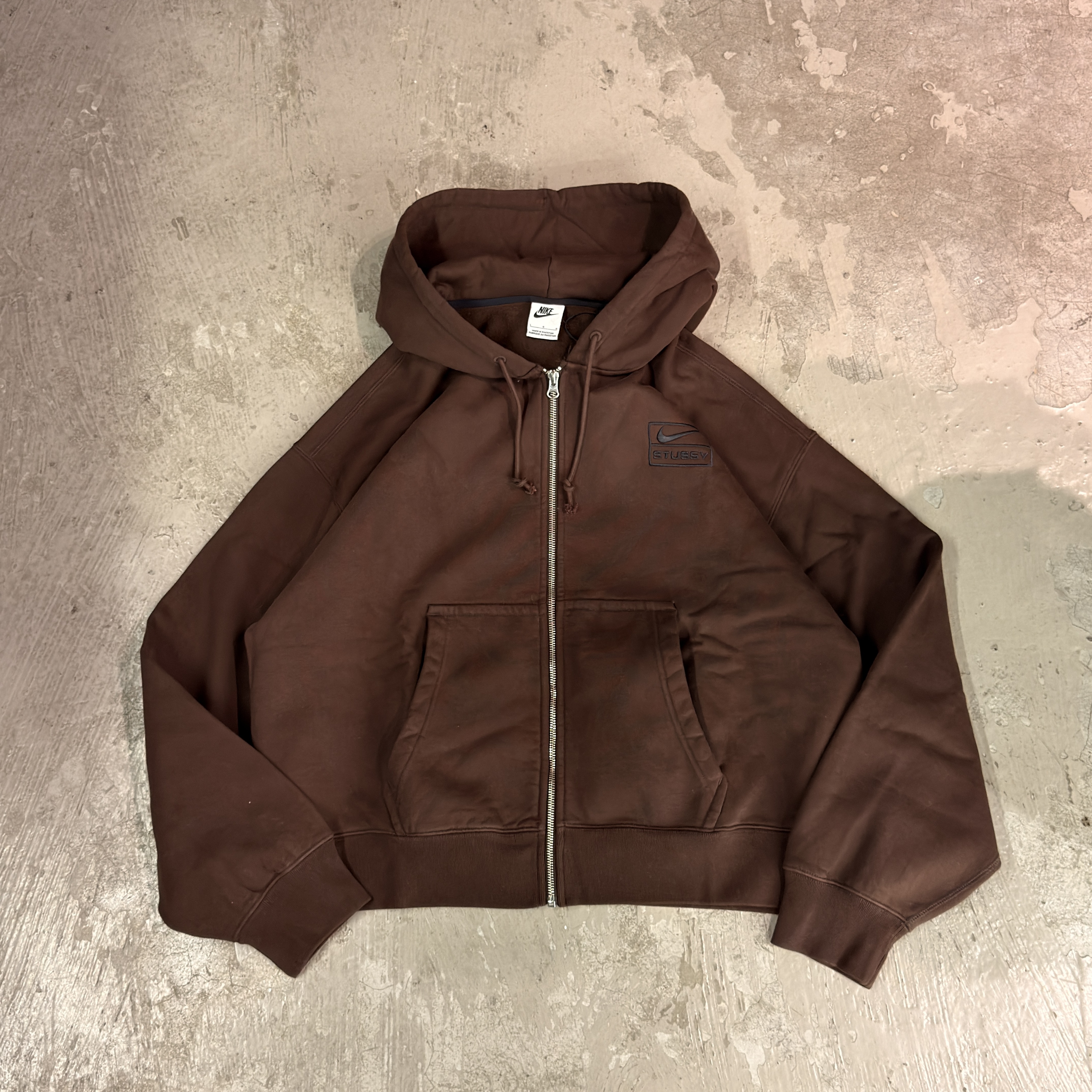 [Instock] Nike X Stüssy Zip Up Hoodie Brown | FJ9176-261