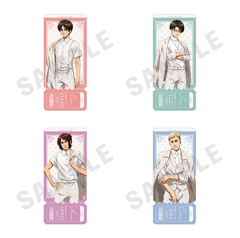 [代購][預訂] 進擊的巨人 白西 等身 門票風格 貼紙