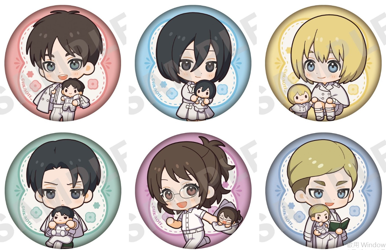 [代購][預訂] 進擊的巨人 白西 Q版 圓形襟章