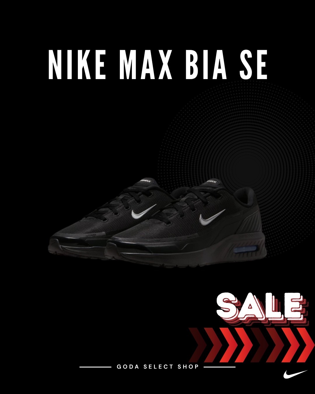NIKE AIR MAX BIA SE 黑魂 小藤原浩 運動鞋 IM5072-001