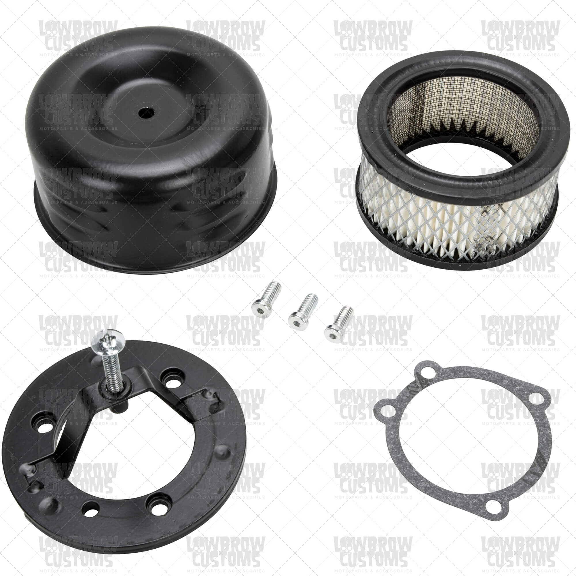 Lowbrow 空濾 百葉窗 黑 (哈雷1991-2020年)