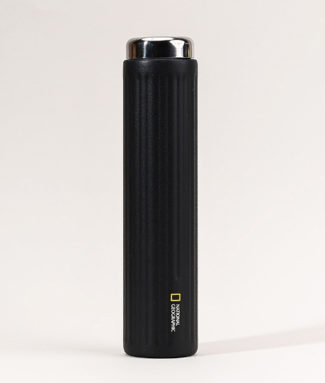 韓版 National Geographic  EX-SLIM 極細雙層不鏽鋼隨行杯 |黑色 180ml（便攜保溫保冷）