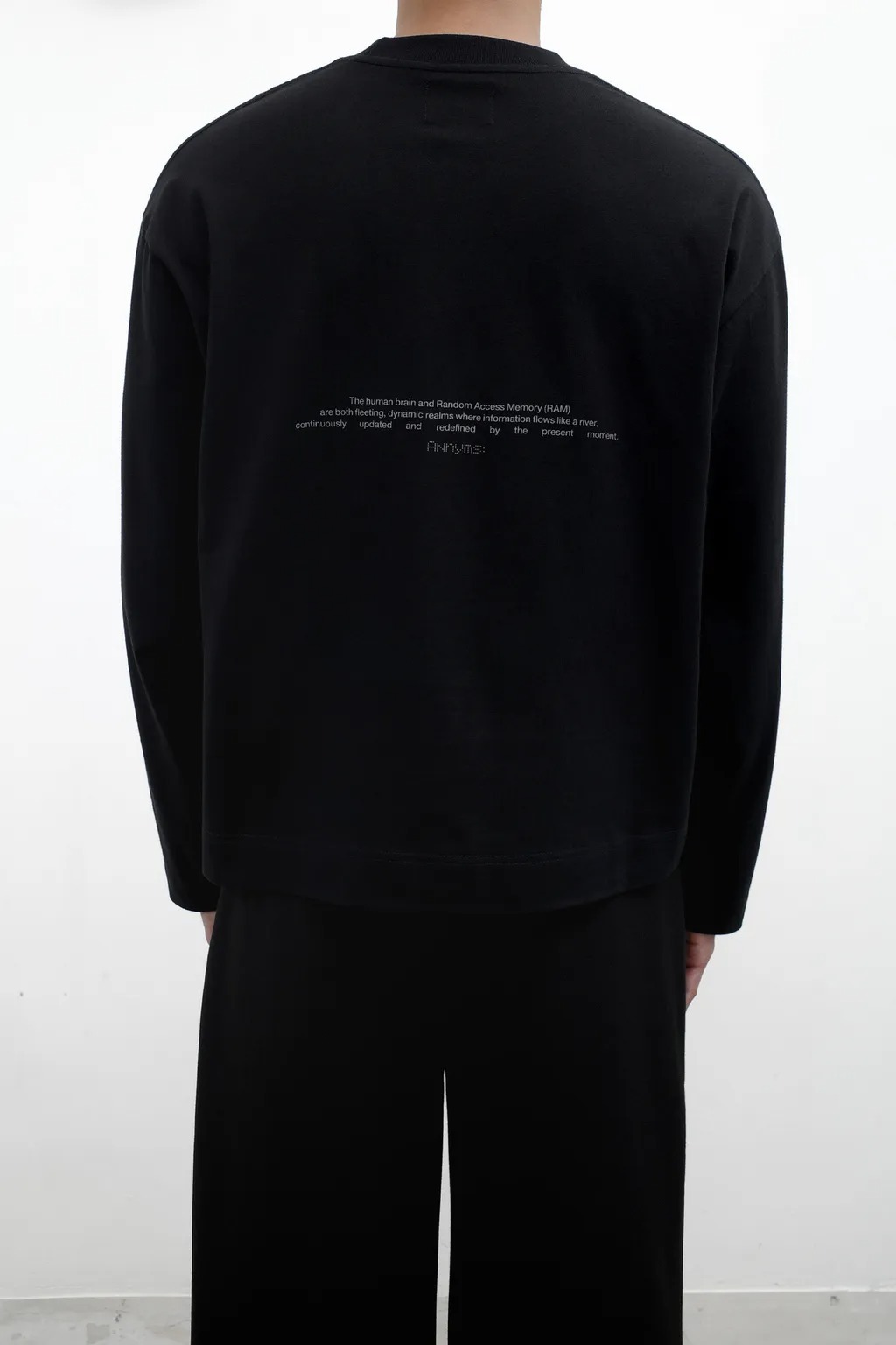 Anonymous Talking｜F25-LS02 – RAM Long Sleeve Tee (Black)