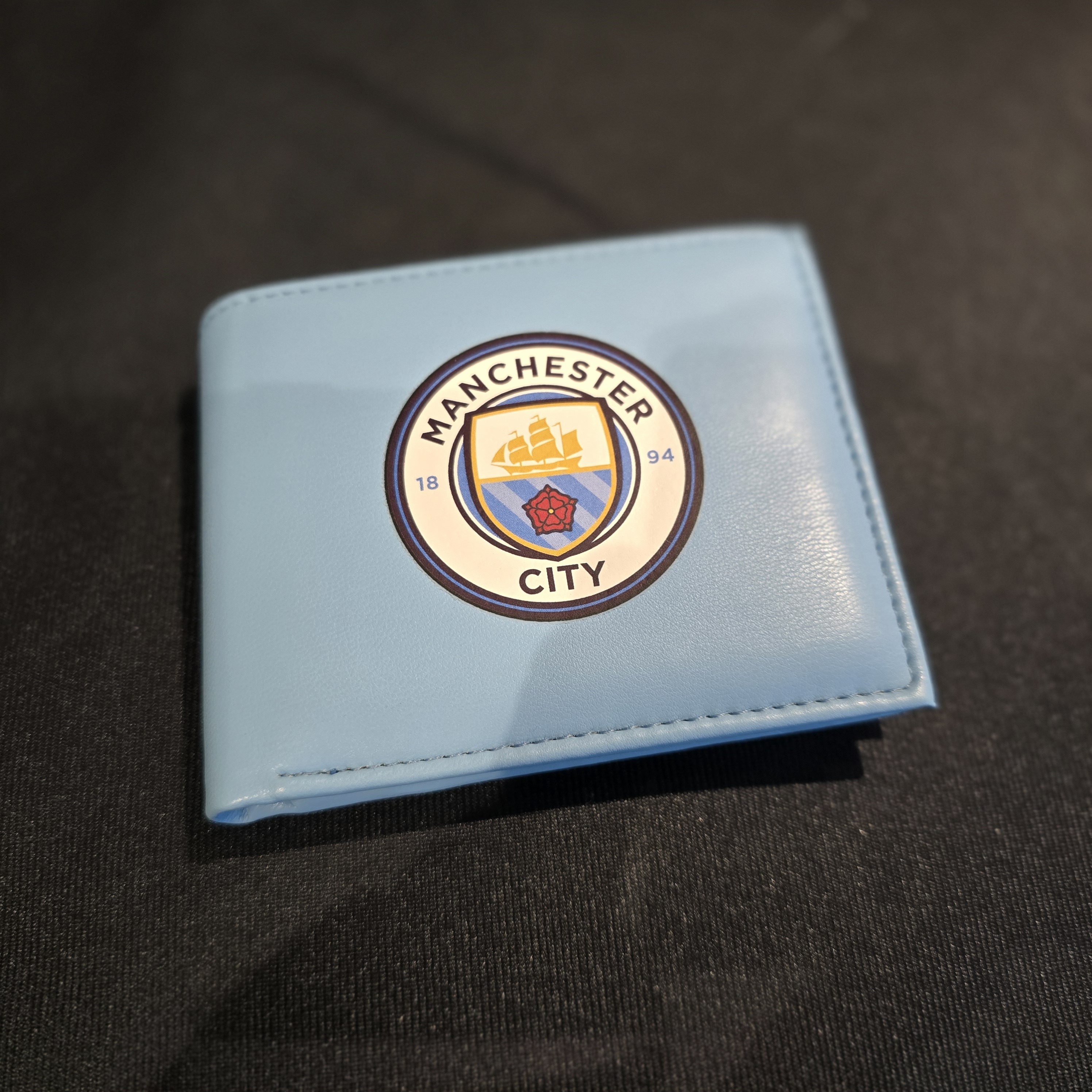 曼城淺藍色會徽銀包
