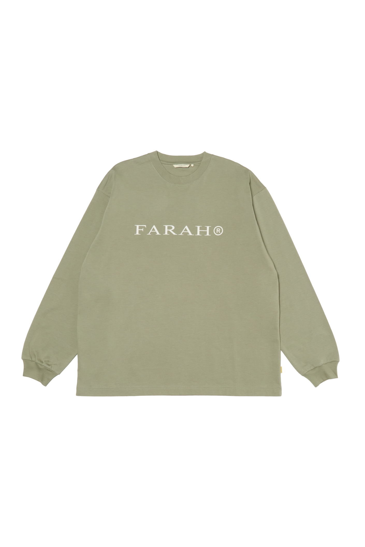FARAH PRINTED LOGO L/S TEE “OG LOGO” (3COL)