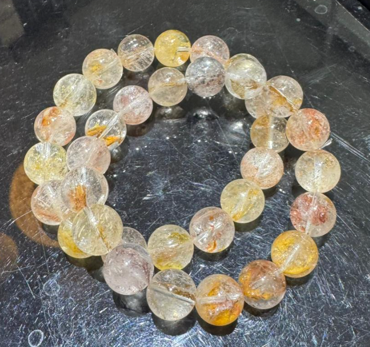 251004 - C32 13mm+斑銅礦閃靈手串