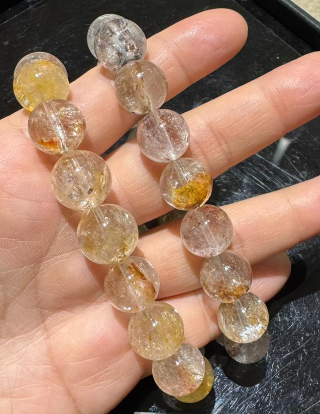 251004 - C32 13mm+斑銅礦閃靈手串