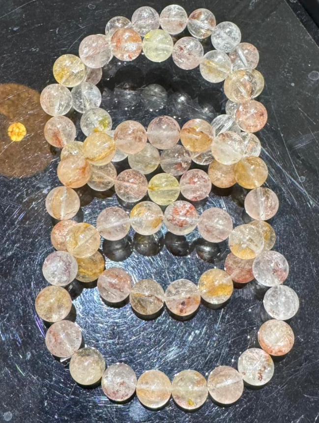 251004 - C33 12mm+斑銅礦閃靈手串