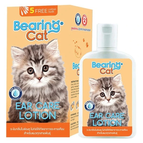 泰國BEARING貓貓耳朵護理液100ml(附贈5支純棉棉花棒）