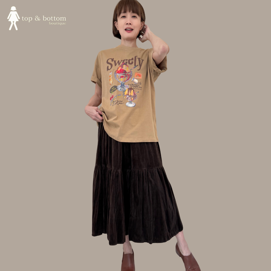 SHORT SLEEVE PRINTED OVERSIZE TEE