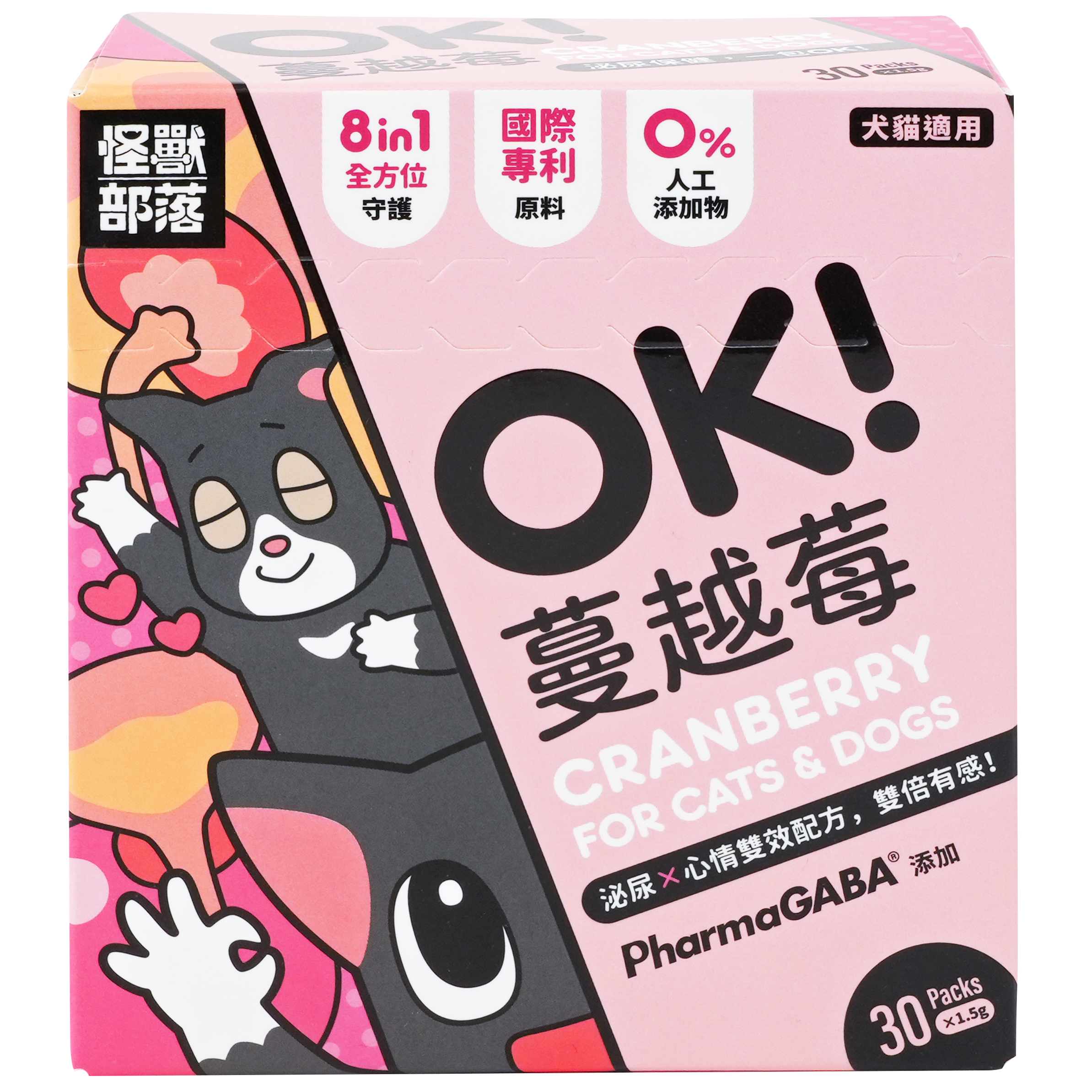 怪獸部落 – OK！蔓越莓 (粉紅) 30包