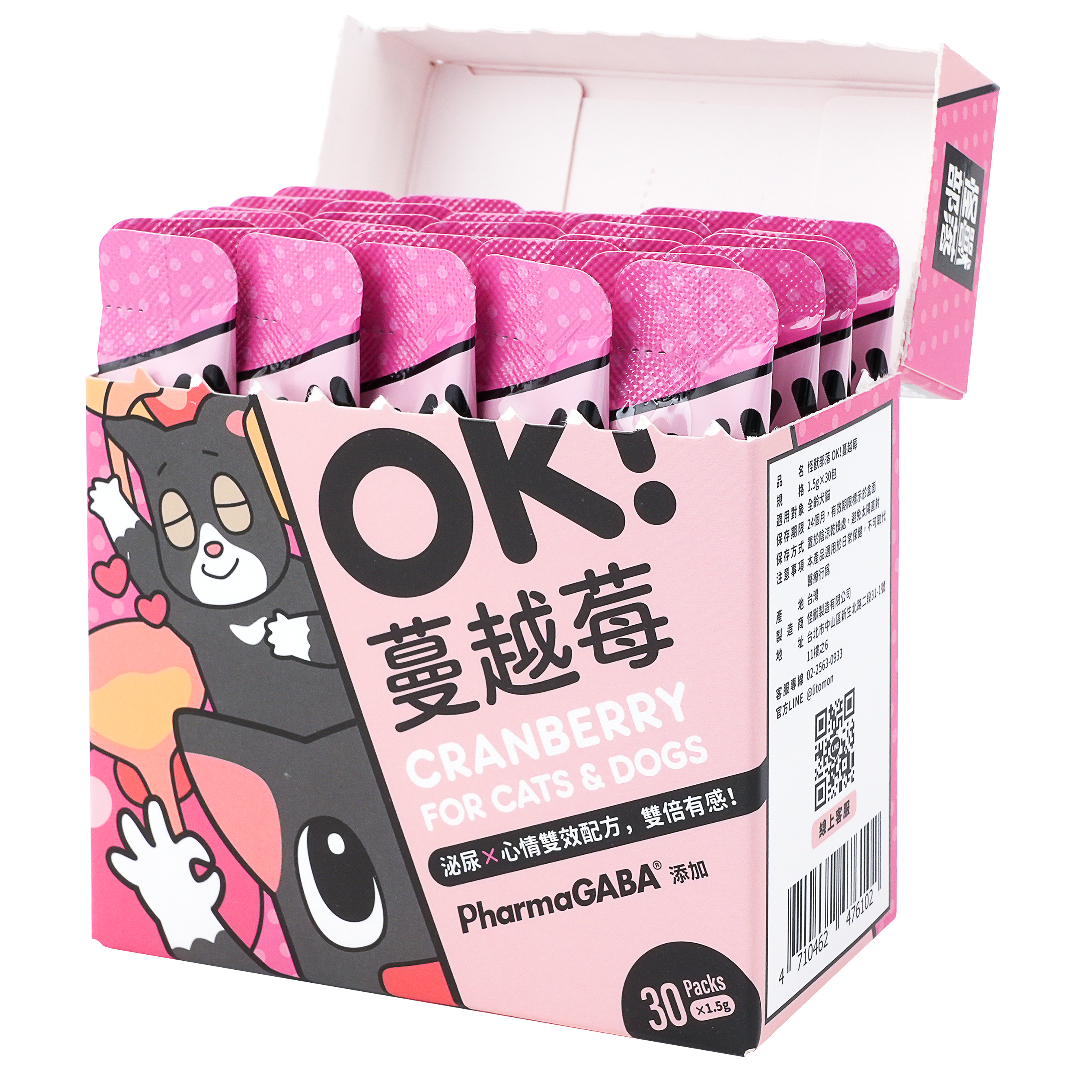 怪獸部落 – OK！蔓越莓 (粉紅) 30包