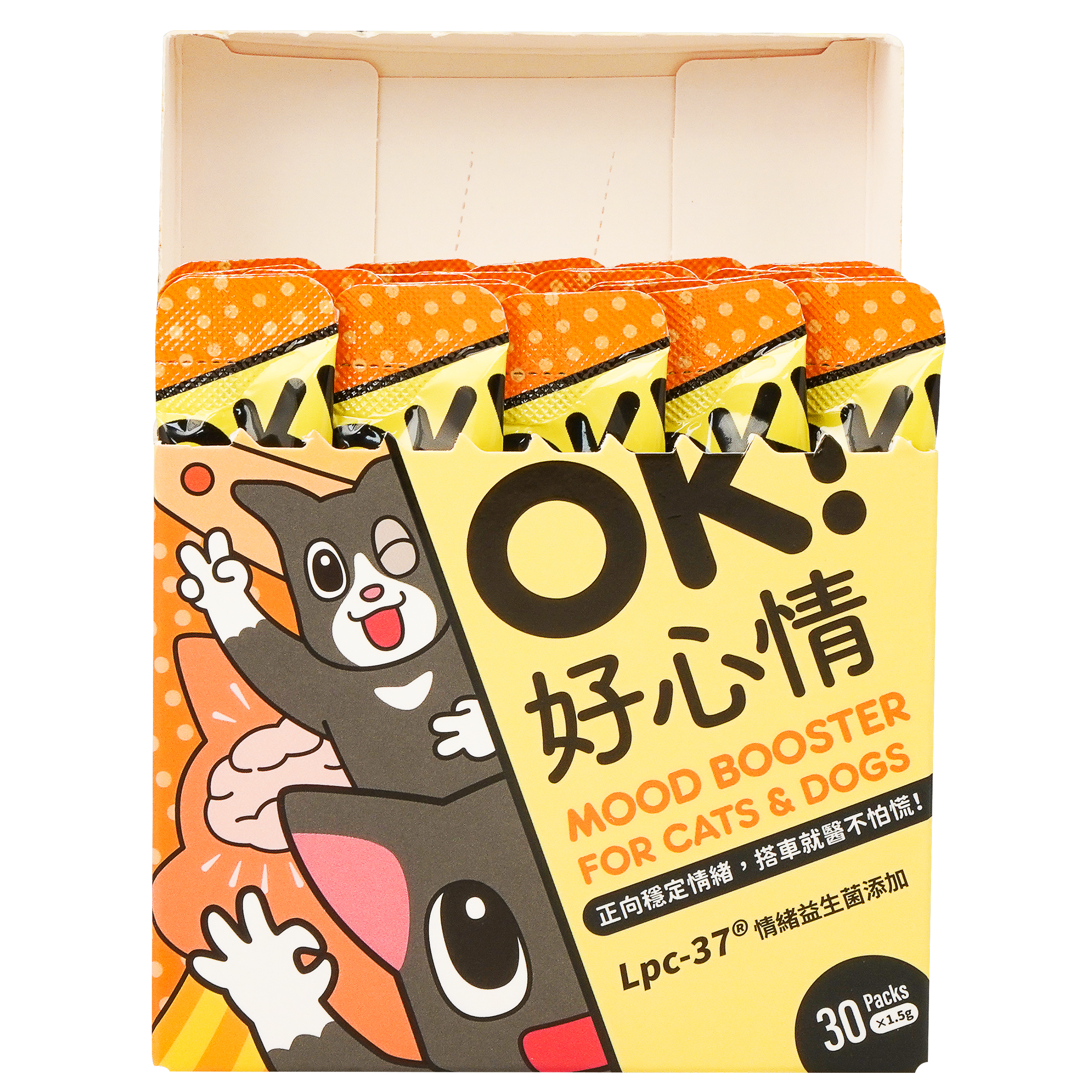 怪獸部落 – OK！好心情 (橙黃) 30包