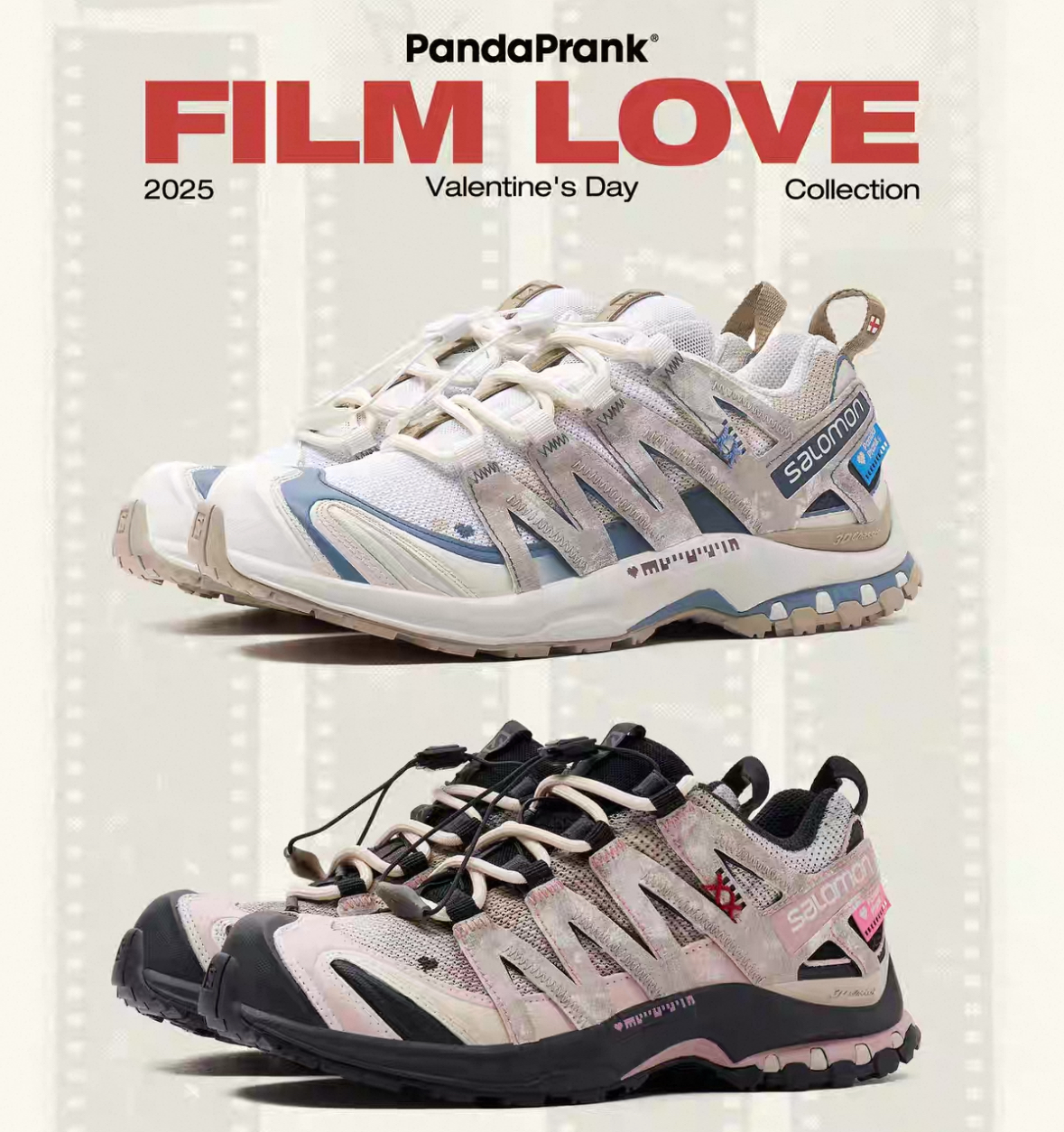 ［hao nice] 熊貓惡作劇SALOMON薩洛蒙XA PRO 3D膠卷情書心聲 越野 跑步鞋