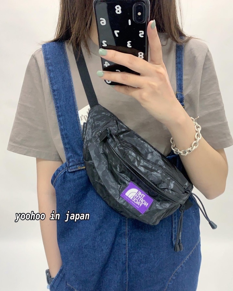 現貨┃TNF 紫標 Tech Paper Waist Bag 皺摺感 腰包 側背包