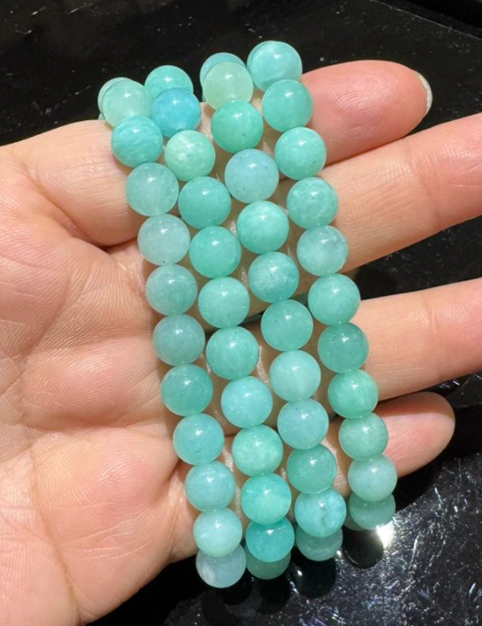 251004 - C70 6mm+薄荷綠秘魯天河石手串