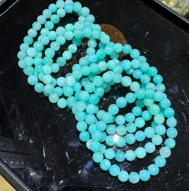 251004 - C70 6mm+薄荷綠秘魯天河石手串