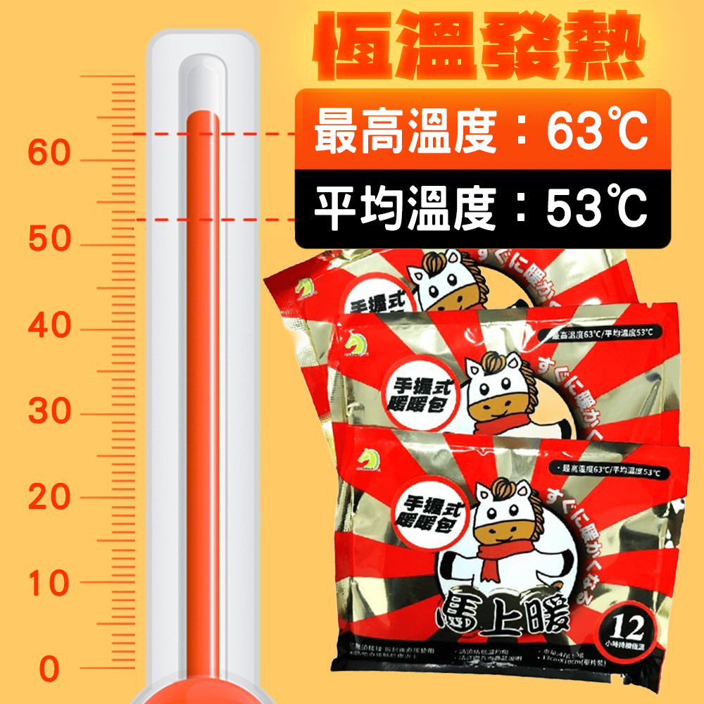 高品質12Hr馬上暖手握暖暖包  SGS檢驗合格