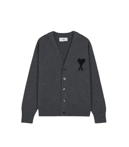 AMl 2025 大愛心開襟衫毛衣 (3色)