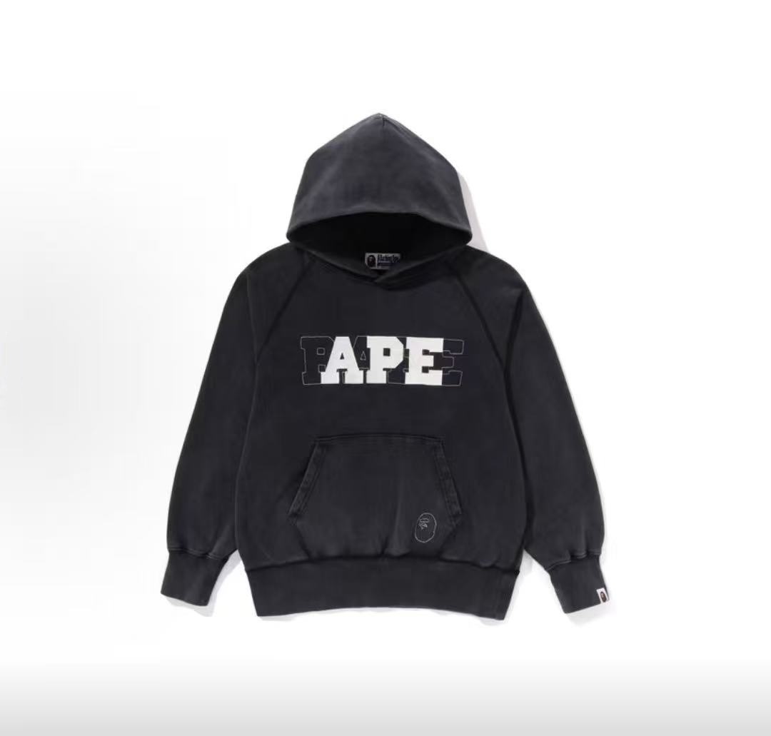 BAPE 水洗胸前字體LOGO帽T (3色)