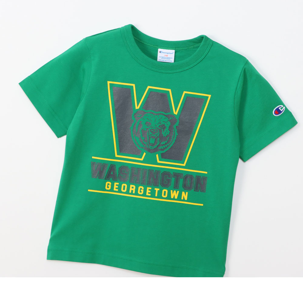 童裝-CASUAL 寬版W熊印花短袖TEE-綠色（CK-Z320-540）