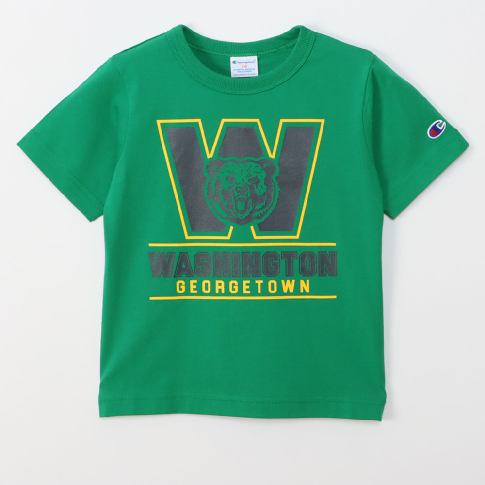 童裝-CASUAL 寬版W熊印花短袖TEE-綠色（CK-Z320-540）