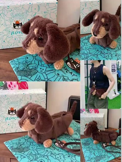 Jellycat臘腸狗包