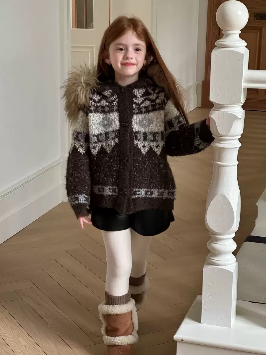 加厚保暖雪花外套