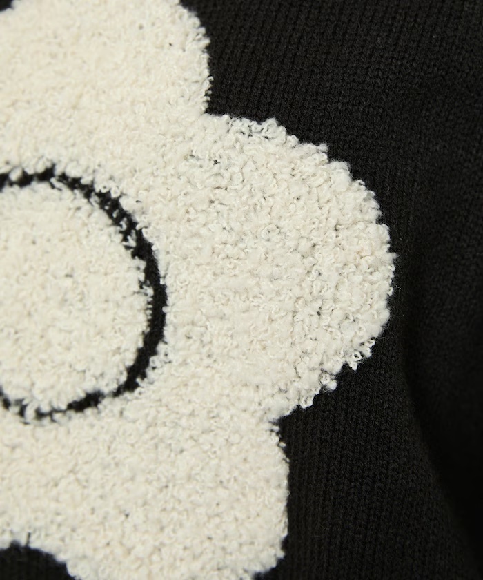 MARY QUANT / Sagara Flower Motif Art Jacquard Knit Limited products