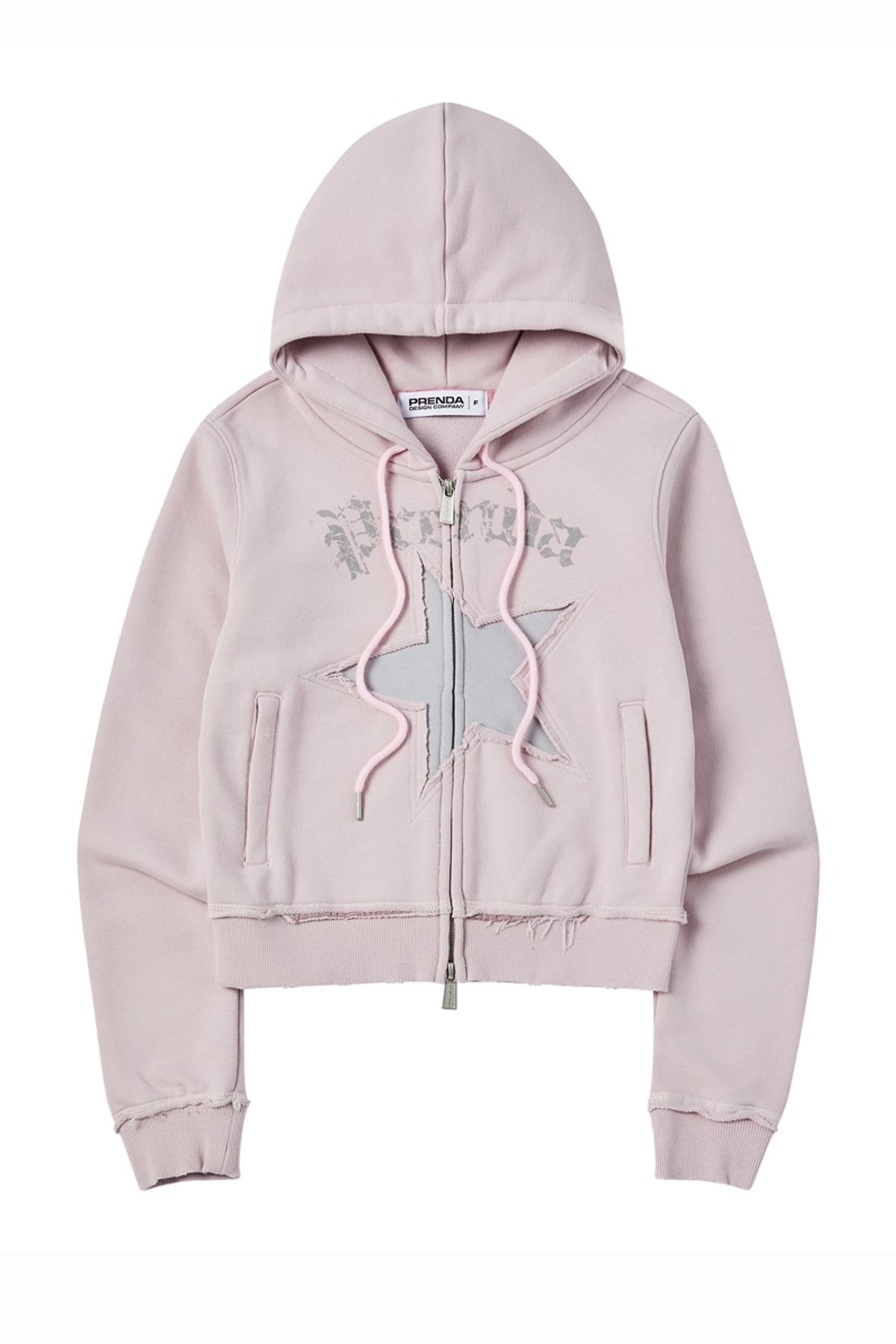 PRENDA STAR CUT-OFF HOOD ZIP-UP
