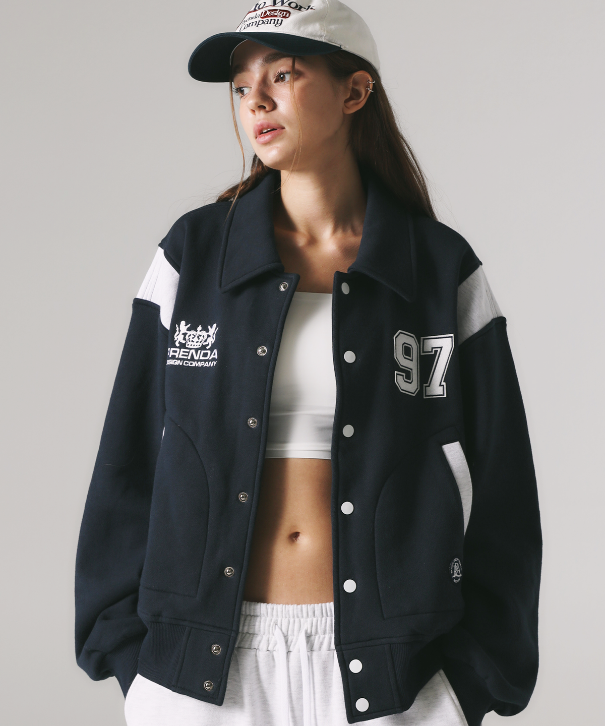 PRENDA SWEAT VARSITY JACKET