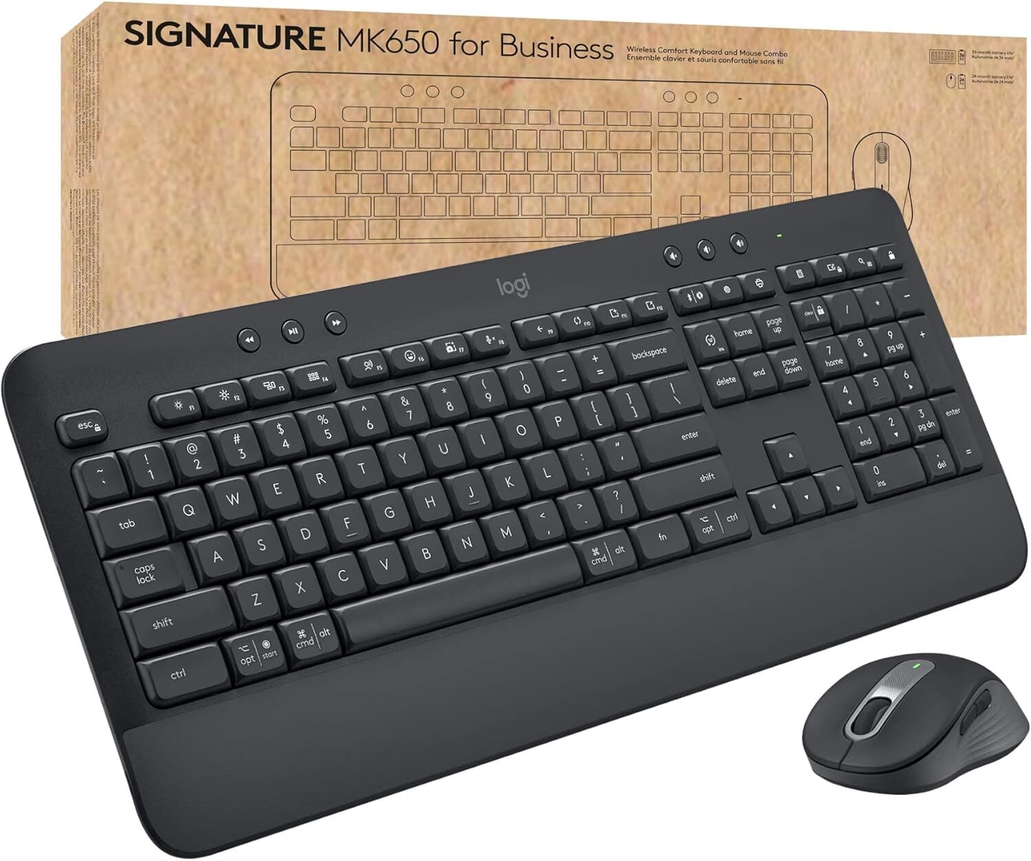 Logitech Signature MK650 for Business 無線鍵鼠套裝(黑色)