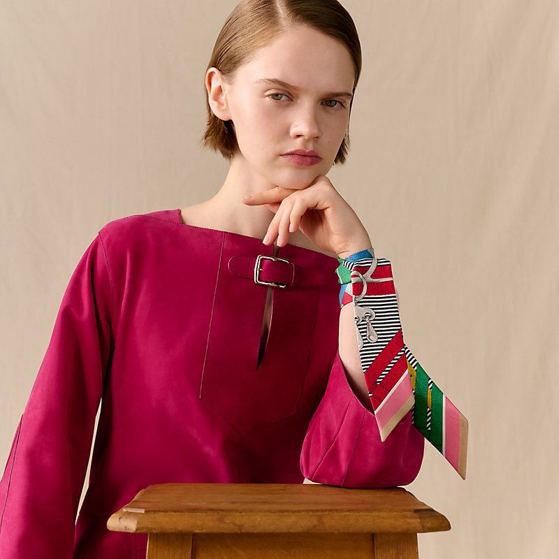 全新HERMES TWILLY H063419S 綠色/玫瑰粉/芥末色 #BRAND NEW #香榭站正品