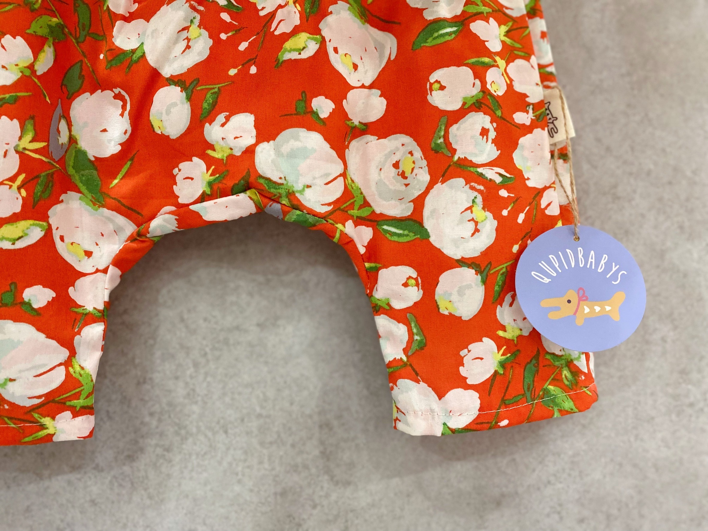 AGF橘紅白玫瑰 哈倫七分褲（80）